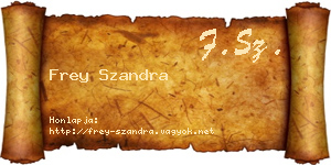 Frey Szandra névjegykártya